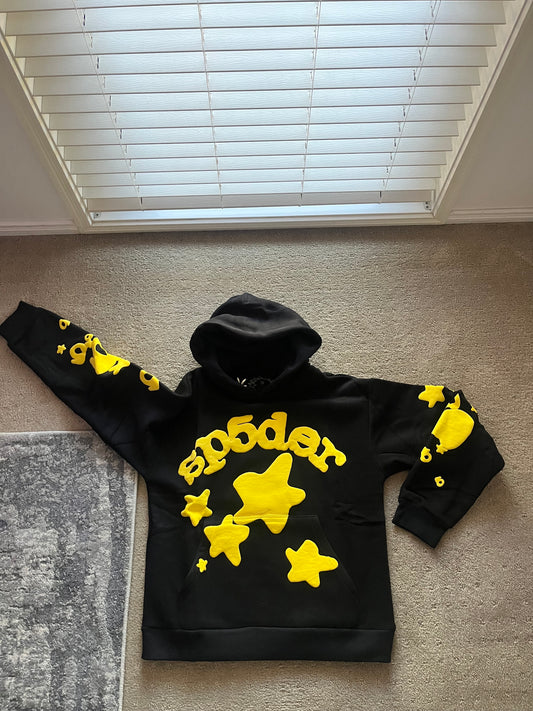 Sp5der Beluga Hoodie 'Onyx/Yellow'