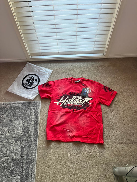 Hellstar Records T-Shirt 'Red'